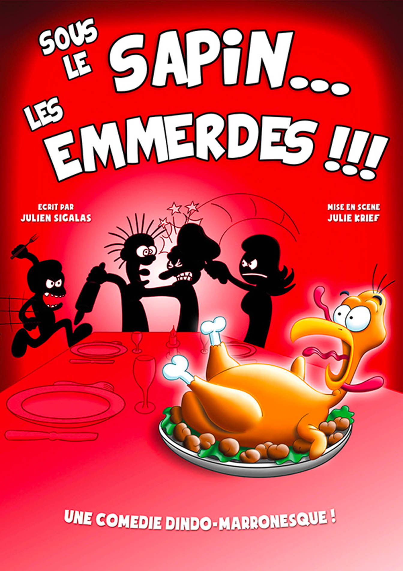 Affiche du spectacle Sous le sapin… les emmerdes !!! — Grand Ouest Spectacles