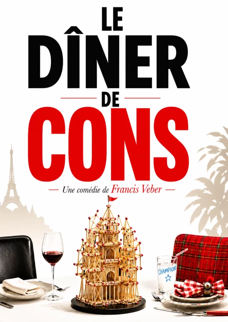 Affiche du spectacle Le dîner de cons — Grand Ouest Spectacles