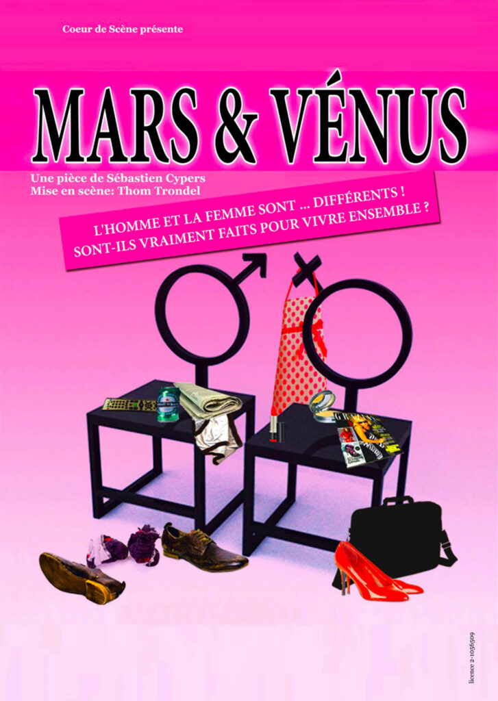 Affiche du spectacle Mars & Vénus — Grand Ouest Spectacles