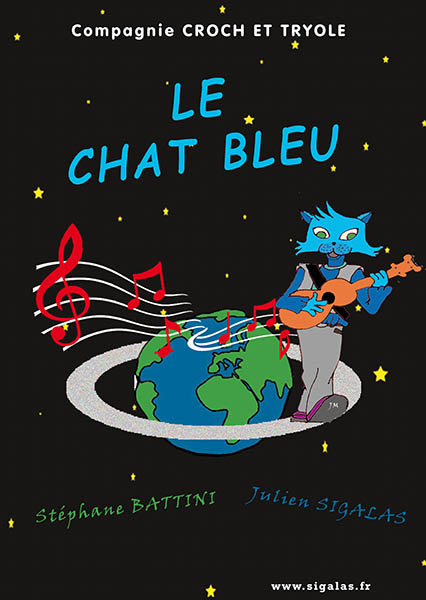 Affiche de Le chat bleu