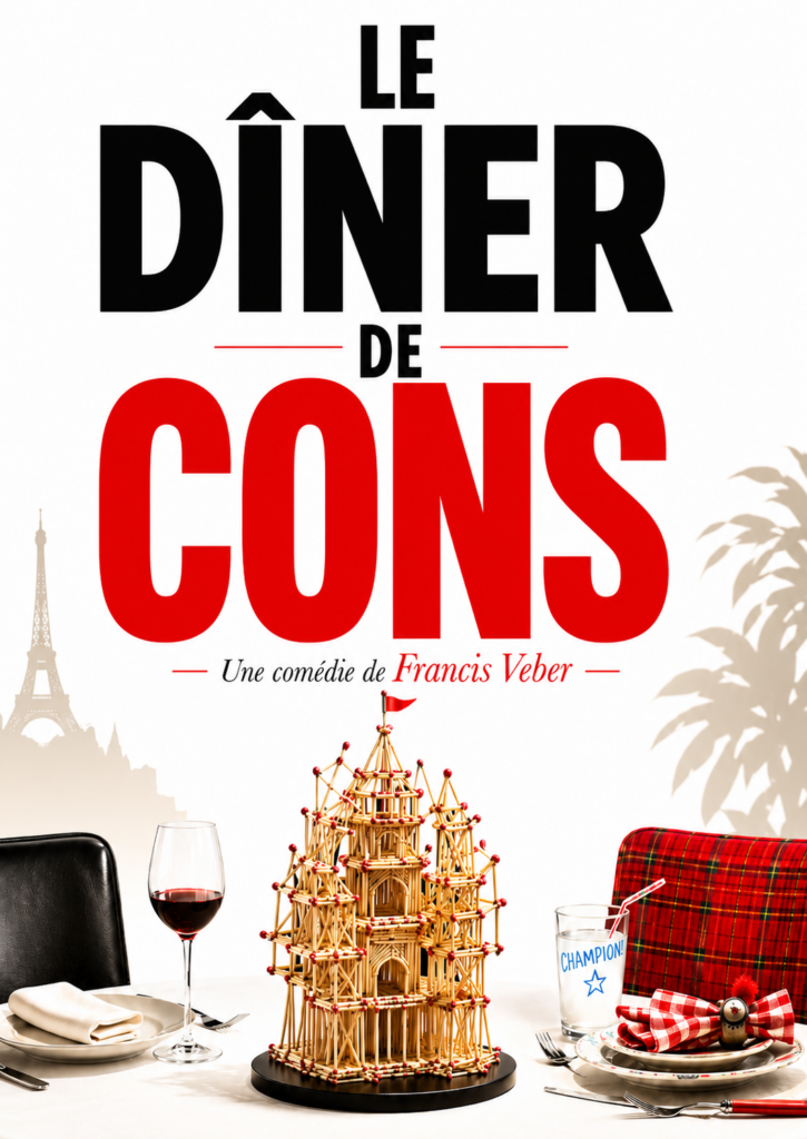 Affiche du spectacle Le dîner de cons — Grand Ouest Spectacles