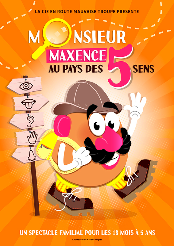 Affiche de Monsieur Maxence au pays des 5 sens